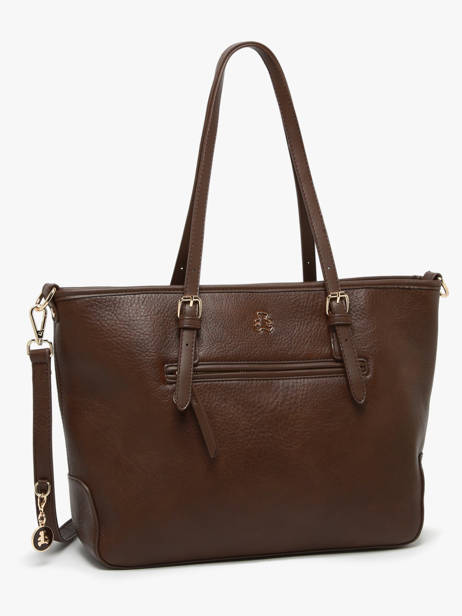 Schoudertas Zip Lulu castagnette Bruin zip ZAHERE ander zicht 2